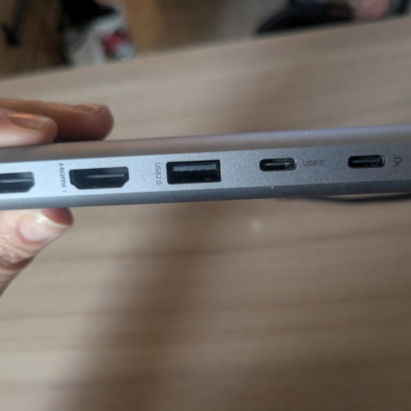 ABIWAZY Silver USB-C Hub Docking Station - Picture 3 of 5